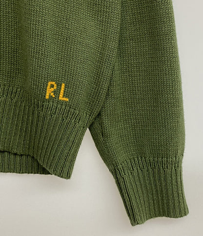 ポロ・ラルフローレン 美品 ニット POLO BEAR OLIVE メンズ SIZE L POLO RALPH LAUREN