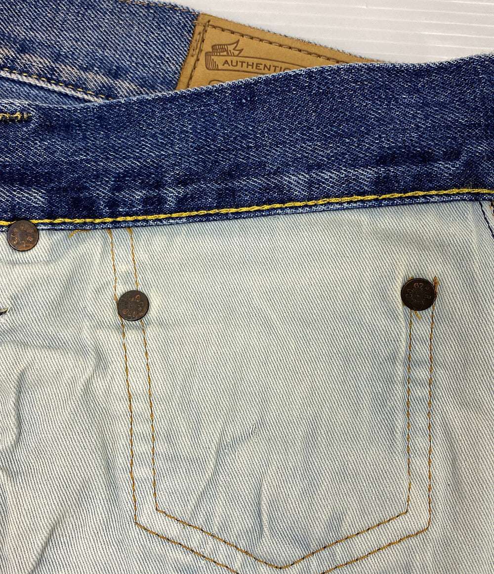 POLO RALPH LAUREN デニムパンツ VARICK SLIM STRAIGHT ディストレスト メンズ SIZE 34×32 ポロ・ラルフローレン
