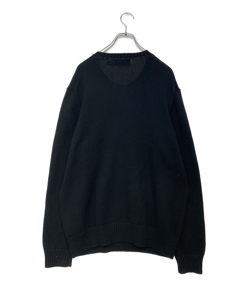 RLX RALPH LAUREN ニット GOLF BEAR ブラック 785931321001 メンズ SIZE L アールエルエックス ラルフローレン