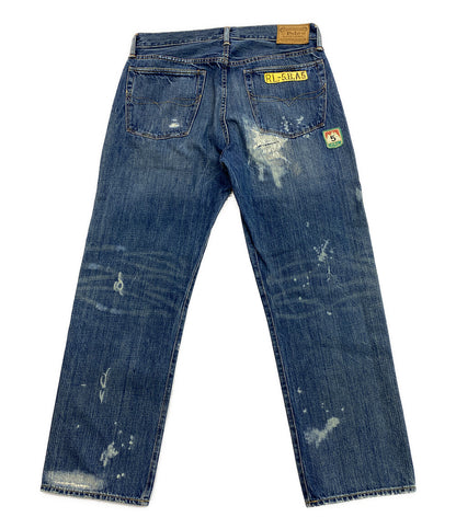 POLO RALPH LAUREN デニムパンツ VINTAGE CLASSIC FIT ダメージ加工 パッチ 41381/CA 56658 メンズ SIZE 34×32 ポロ・ラルフローレン