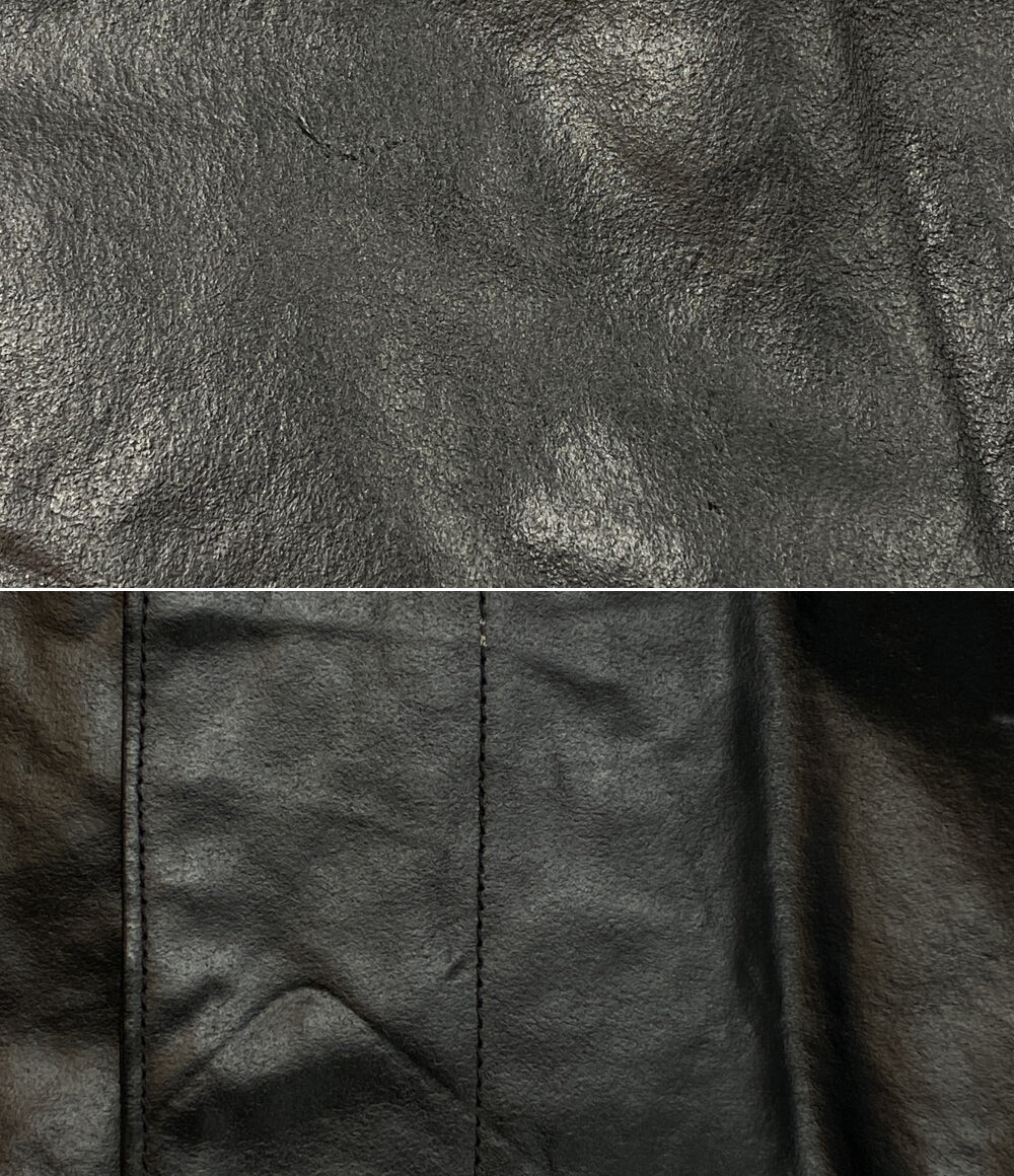 ラフシモンズ レザージャケット vera pelle real leather 07ss メンズ SIZE 52 RAF SIMONS