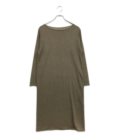 ババグーリ 長袖ワンピース ニット カシミヤ ベージュ J0448XGY003M レディース SIZE - Babaghuri