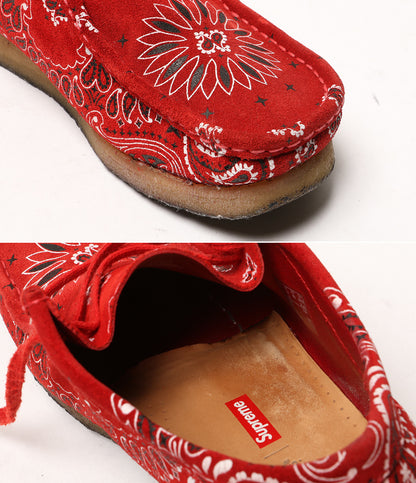 クラークス シュプリーム ワラビーブーツ ペイズリー メンズ SIZE 9 Clarks × supreme