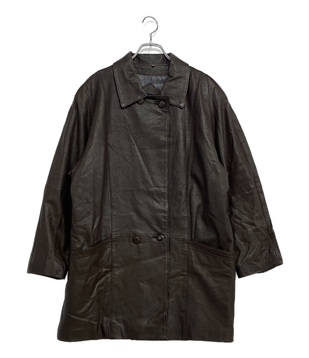 ジャンポール・ゴルチェ ダブルボタン レザージャケット 牛革 レディース SIZE 40 jean paul gaultier