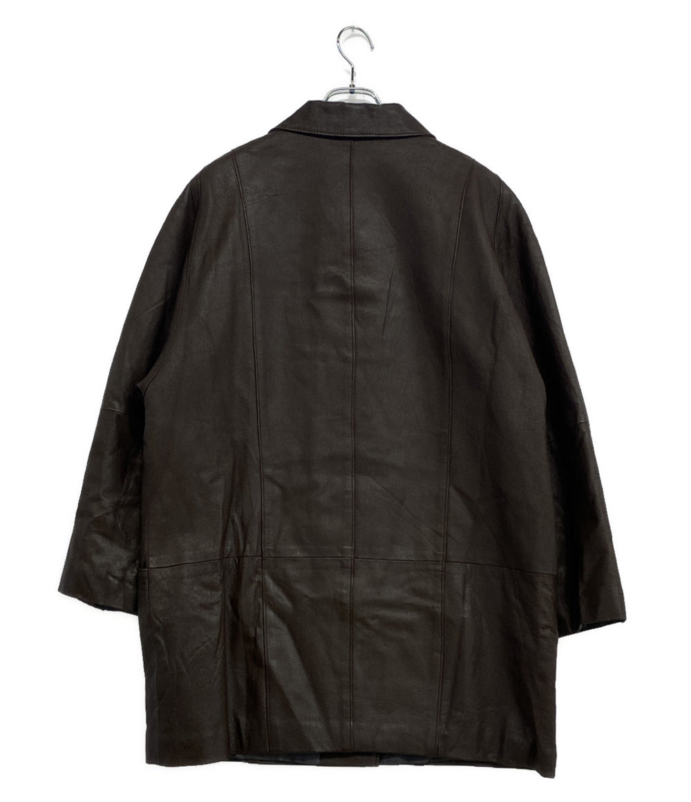 ジャンポール・ゴルチェ ダブルボタン レザージャケット 牛革 レディース SIZE 40 jean paul gaultier