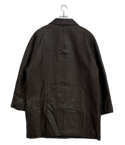 ジャンポール・ゴルチェ ダブルボタン レザージャケット 牛革 レディース SIZE 40 jean paul gaultier