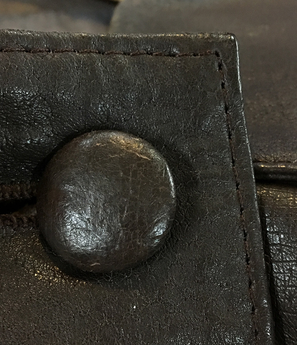 ジャンポール・ゴルチェ ダブルボタン レザージャケット 牛革 レディース SIZE 40 jean paul gaultier