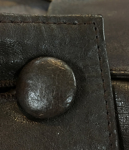 ジャンポール・ゴルチェ ダブルボタン レザージャケット 牛革 レディース SIZE 40 jean paul gaultier