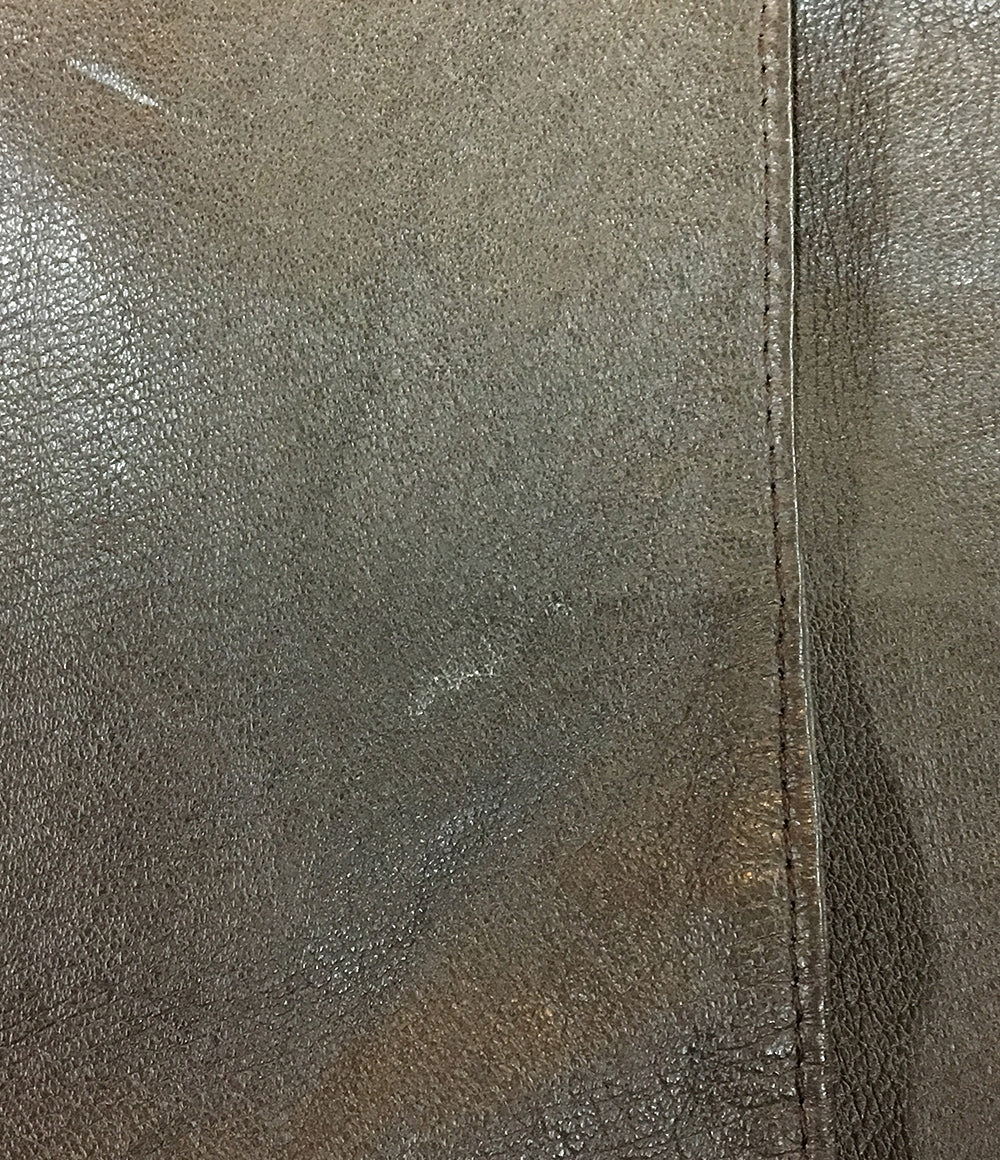 ジャンポール・ゴルチェ ダブルボタン レザージャケット 牛革 レディース SIZE 40 jean paul gaultier