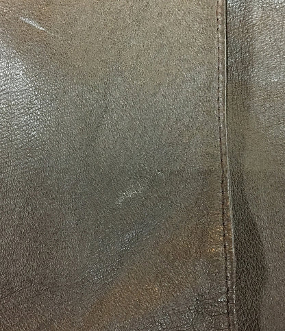 ジャンポール・ゴルチェ ダブルボタン レザージャケット 牛革 レディース SIZE 40 jean paul gaultier