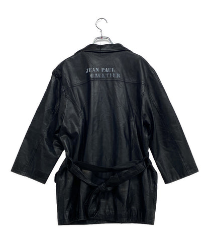 ジャンポール・ゴルチェ レザージャケット Pコート 90s レディース SIZE - JEAN PAUL GAULTIER