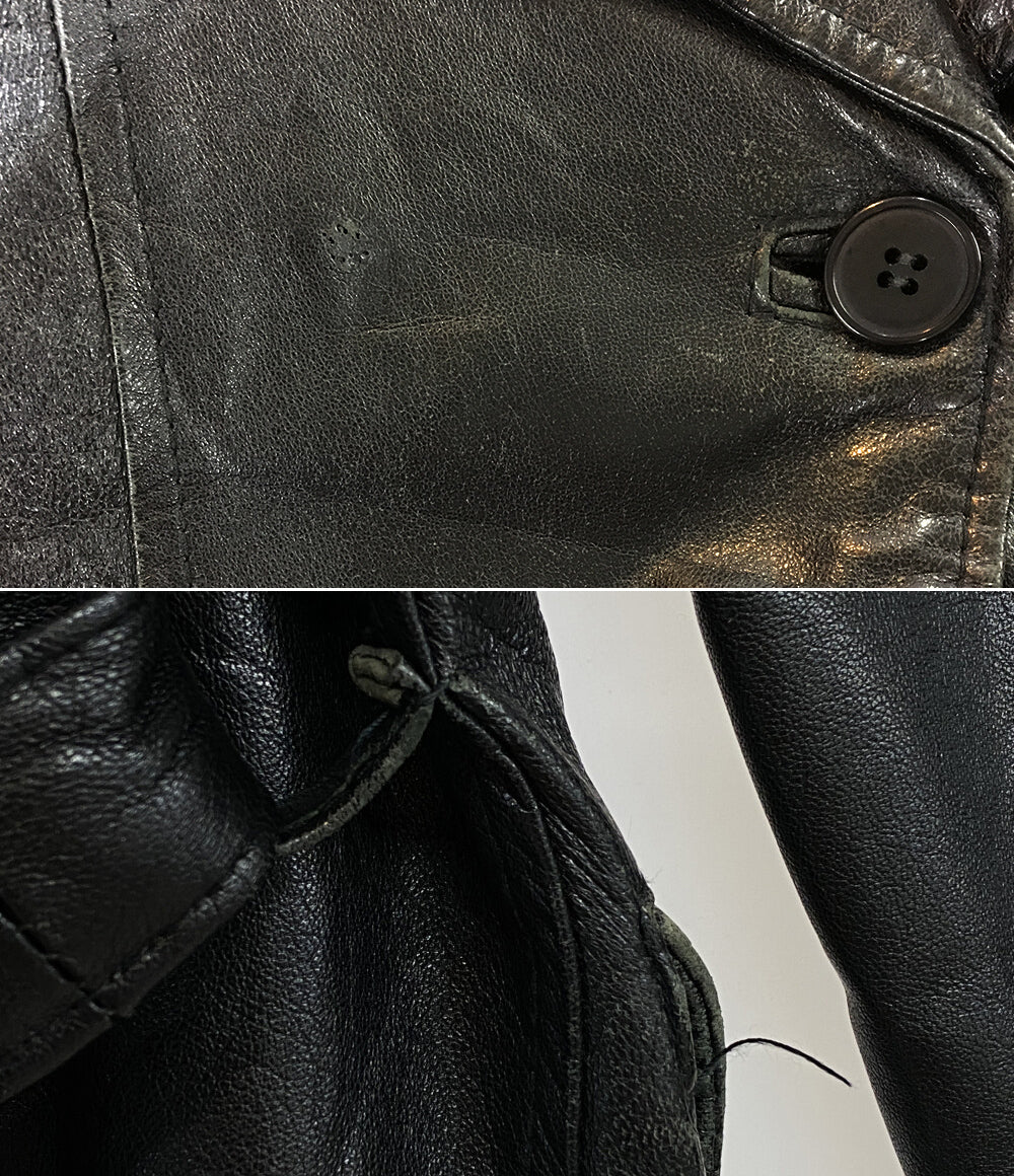 ジャンポール・ゴルチェ レザージャケット Pコート 90s レディース SIZE - JEAN PAUL GAULTIER