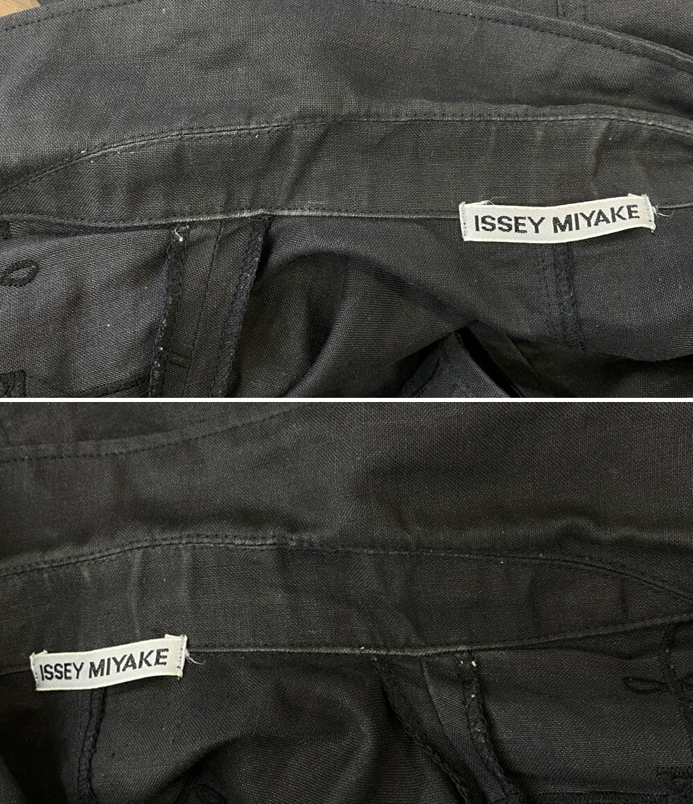 イッセイミヤケ ベスト 花柄 デコルテレース レディース SIZE M ISSEY MIYAKE