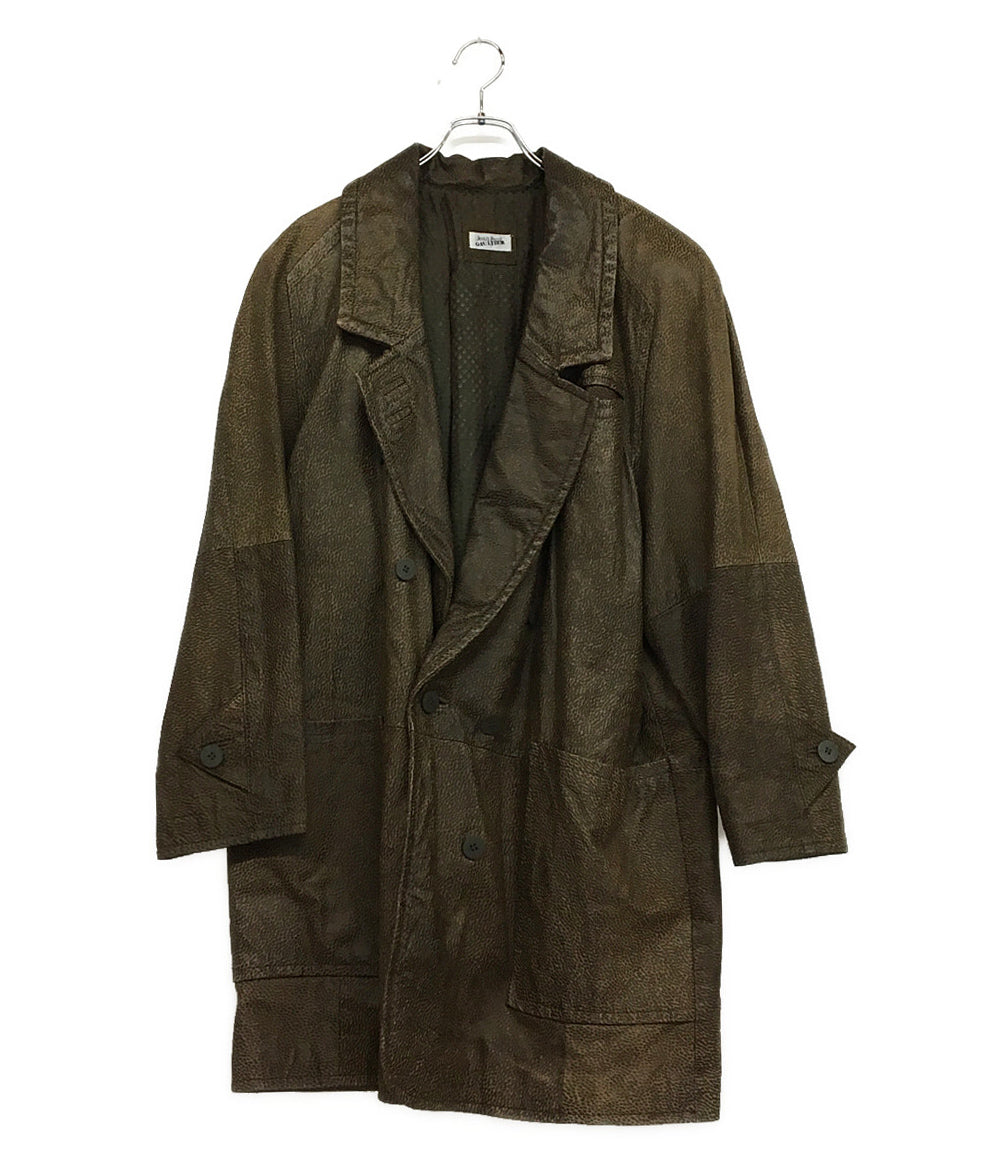 ジャンポール・ゴルチェ ダブルボタン レザージャケット 牛革 408433 レディース SIZE - JEAN PAUL GAULTIER
