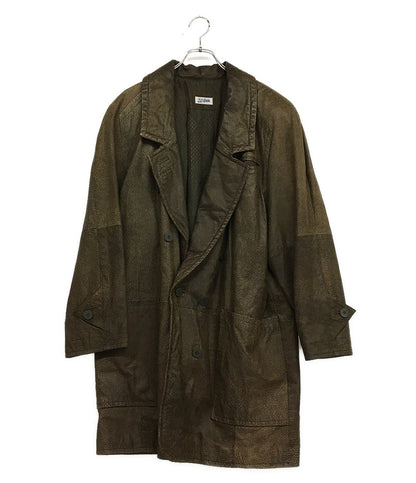 ジャンポール・ゴルチェ ダブルボタン レザージャケット 牛革 408433 レディース SIZE - JEAN PAUL GAULTIER