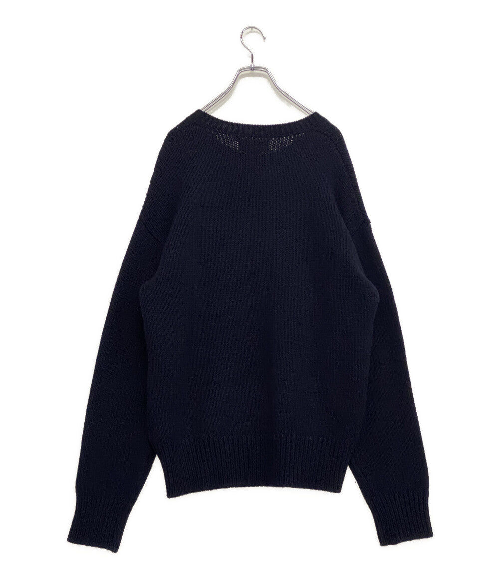 POLO RALPH LAUREN ニット ウール レターマン メンズ SIZE Ｍ ポロ・ラルフローレン