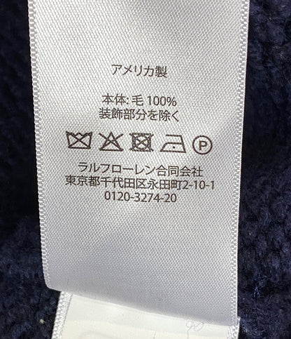 POLO RALPH LAUREN ニット ウール レターマン メンズ SIZE Ｍ ポロ・ラルフローレン