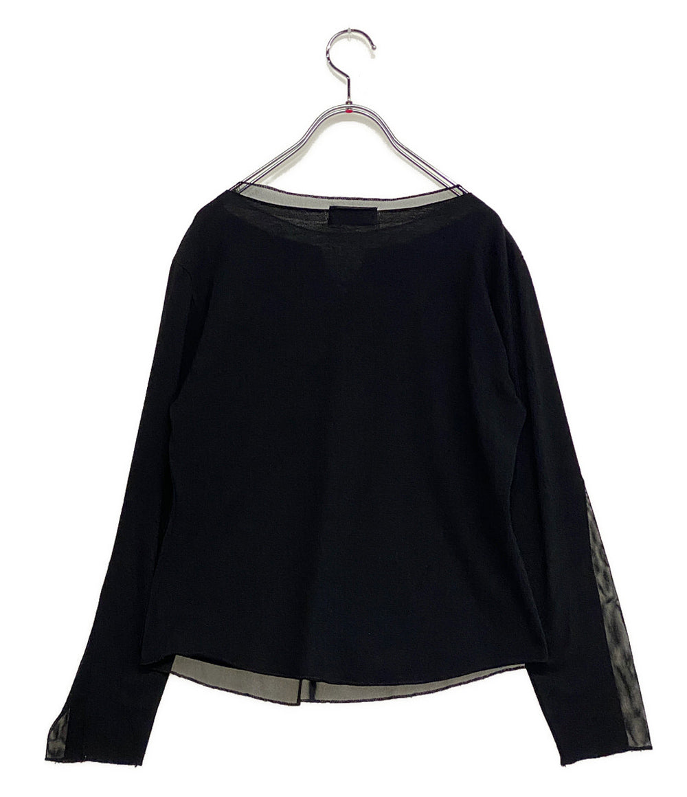 ジャンポール・ゴルチェ 長袖Tシャツ 二重カットソー パワーネット