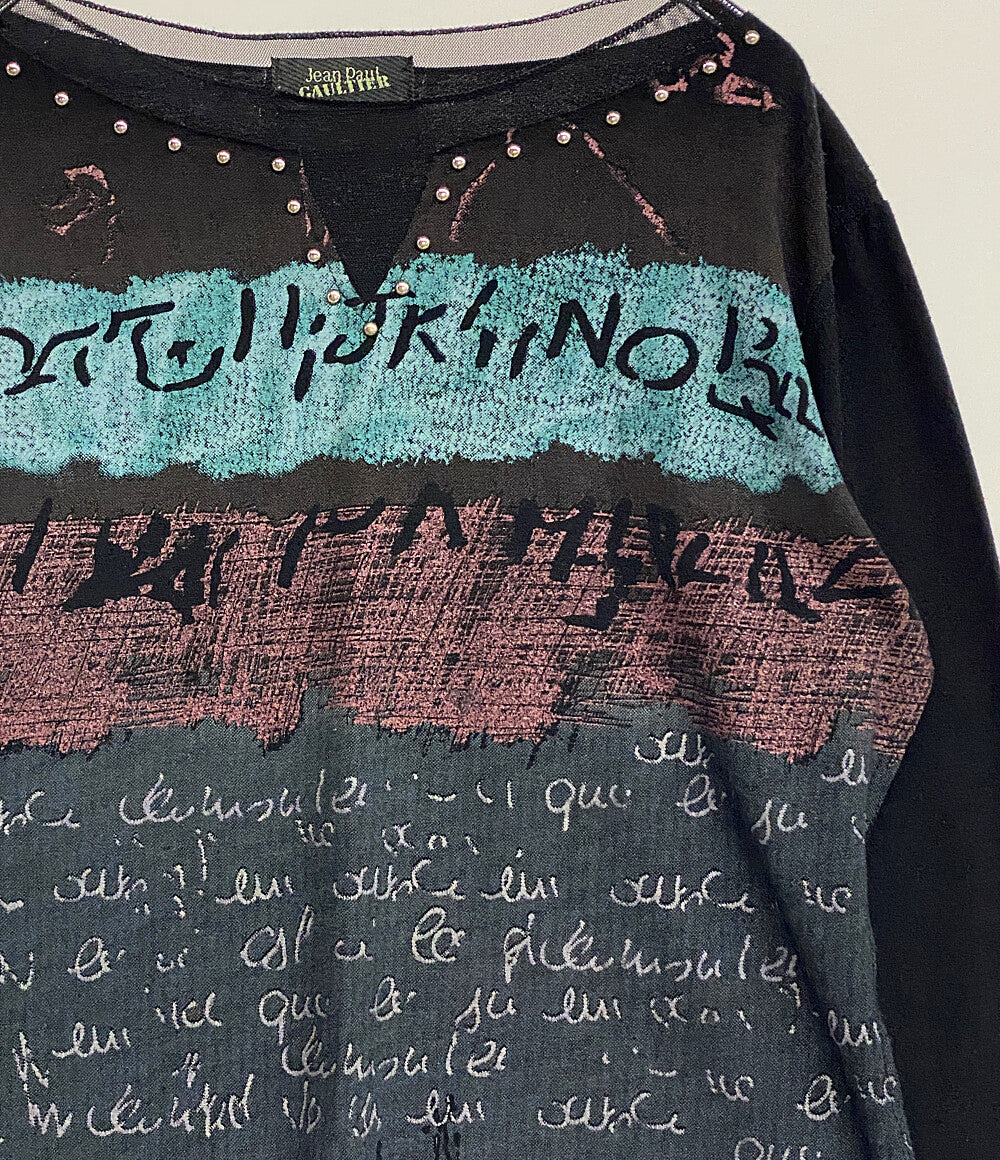 ジャンポール・ゴルチェ 長袖Ｔシャツ 二重カットソー パワーネット レディース SIZE 2 Jean Paul GAULTIER