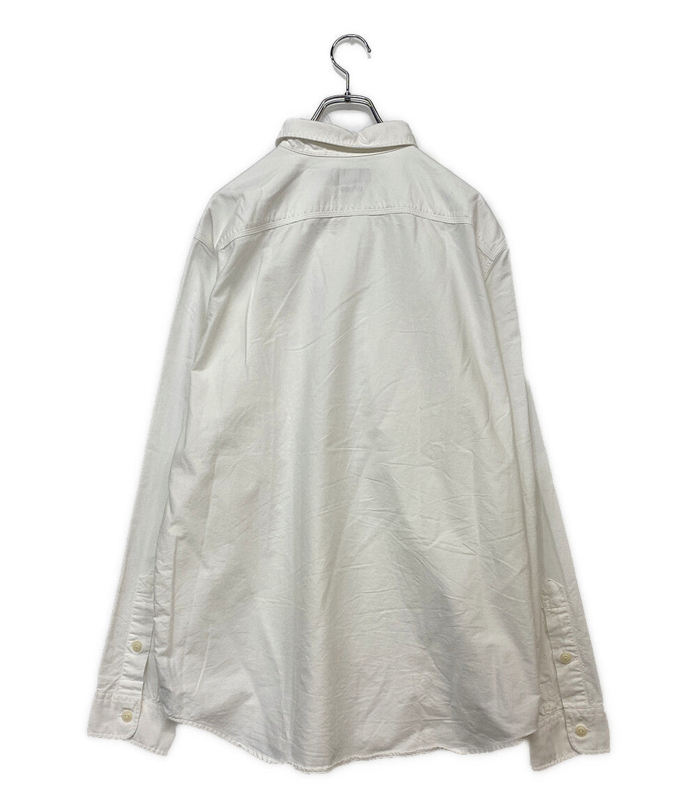 POLO RALPH LAUREN 長袖シャツ CLASSIC FIT ワーク ホワイト チンスト メンズ SIZE L ポロ・ラルフローレン