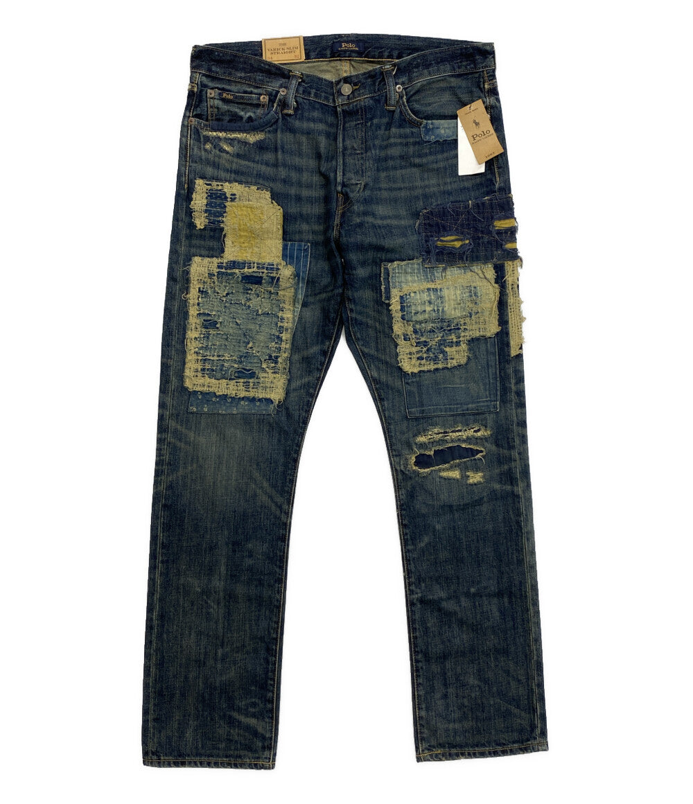 美品 POLO RALPH LAUREN デニムパンツ THE VARICK SLIM STRAIGHT メンズ SIZE W34 ポロ・ラルフローレン