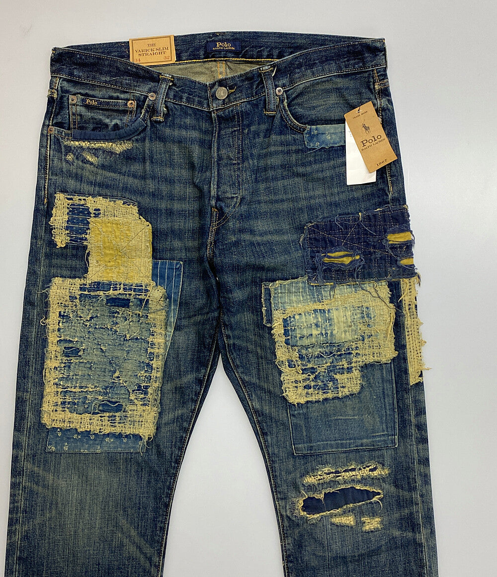 美品 POLO RALPH LAUREN デニムパンツ THE VARICK SLIM STRAIGHT メンズ SIZE W34 ポロ・ラルフローレン