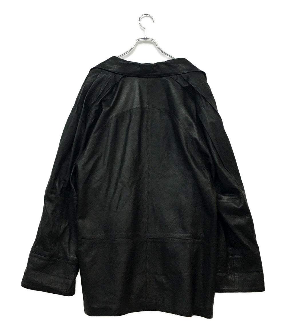 ジャンポール・ゴルチェ レザージャケット ダブルフェイス 豚革 レオパード メンズ SIZE 2 JEAN PAUL GAULTIER
