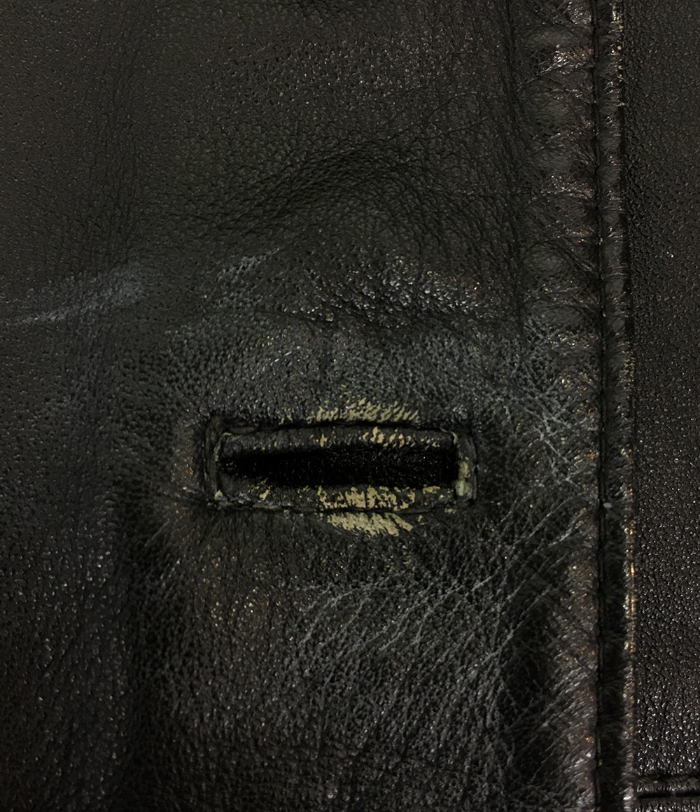 ジャンポール・ゴルチェ レザージャケット ダブルフェイス 豚革 レオパード メンズ SIZE 2 JEAN PAUL GAULTIER