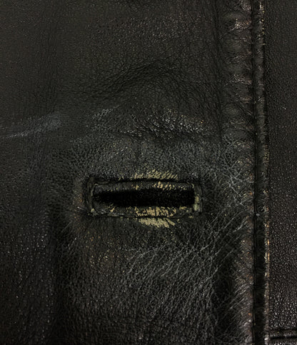 ジャンポール・ゴルチェ レザージャケット ダブルフェイス 豚革 レオパード メンズ SIZE 2 JEAN PAUL GAULTIER