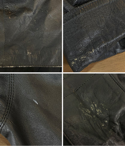ジャンポール・ゴルチェ レザージャケット ダブルフェイス 豚革 レオパード メンズ SIZE 2 JEAN PAUL GAULTIER