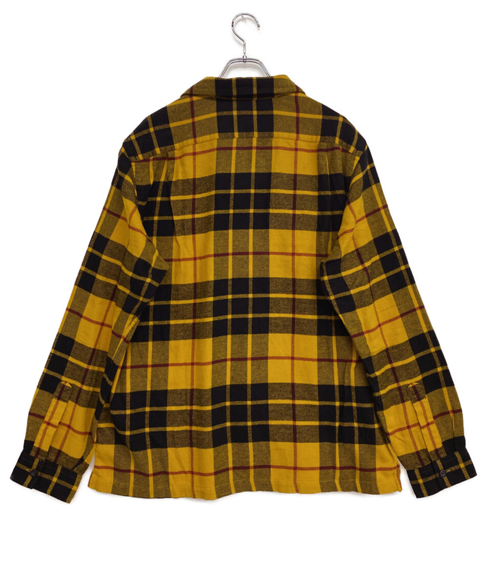 ポロバイラルフローレン 美品 長袖シャツ オープンカラー チェック ボックスシルエット メンズ SIZE L POLO by RALPH LAUREN