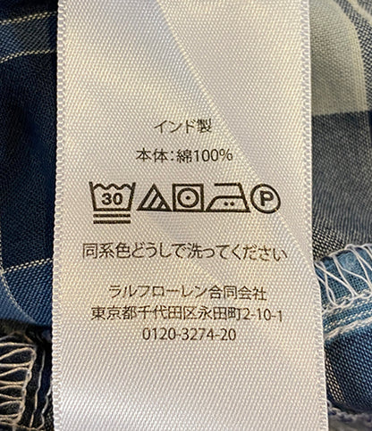 ポロバイラルフローレン 美品 長袖シャツ CLASSIC FIT パッチワーク オープンカラー メンズ SIZE L POLO by RALPH LAUREN