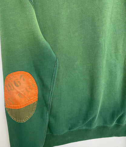 美品 POLO COUNTRY RALPH LAUREN ポロカントリー スウェット パッチワーク USED加工 メンズ SIZE L ラルフローレン