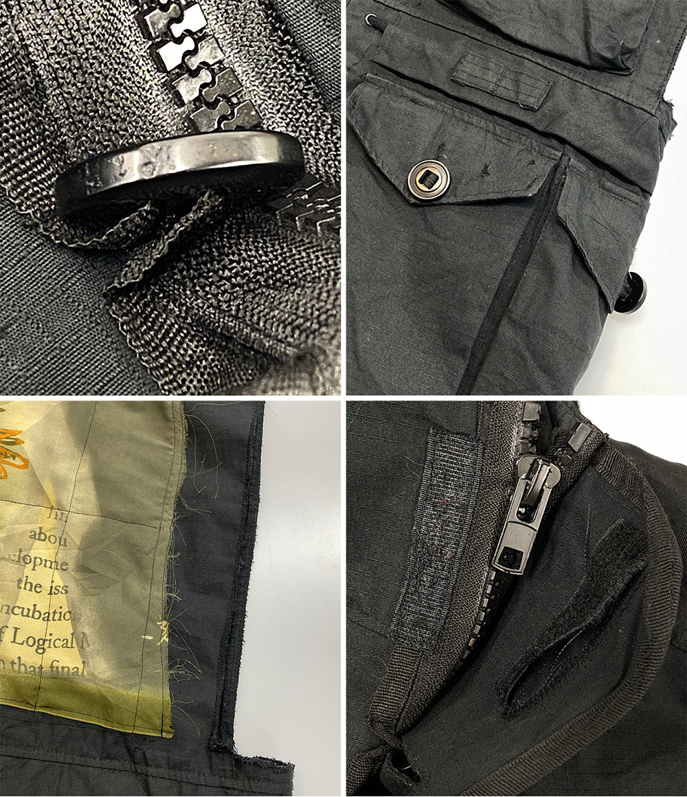 ラフシモンズ ベスト カットオフ デストロイ加工 09ss メンズ SIZE 46 RAF SIMONS