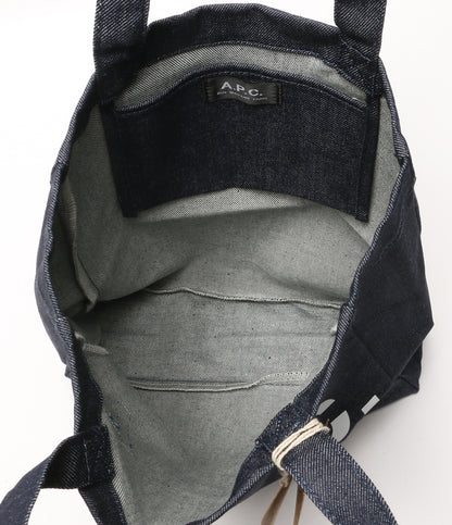 美品 アーペーセー トートバッグ デニム TOTE INDIGO COCSX-M61683 レディース A・P・C