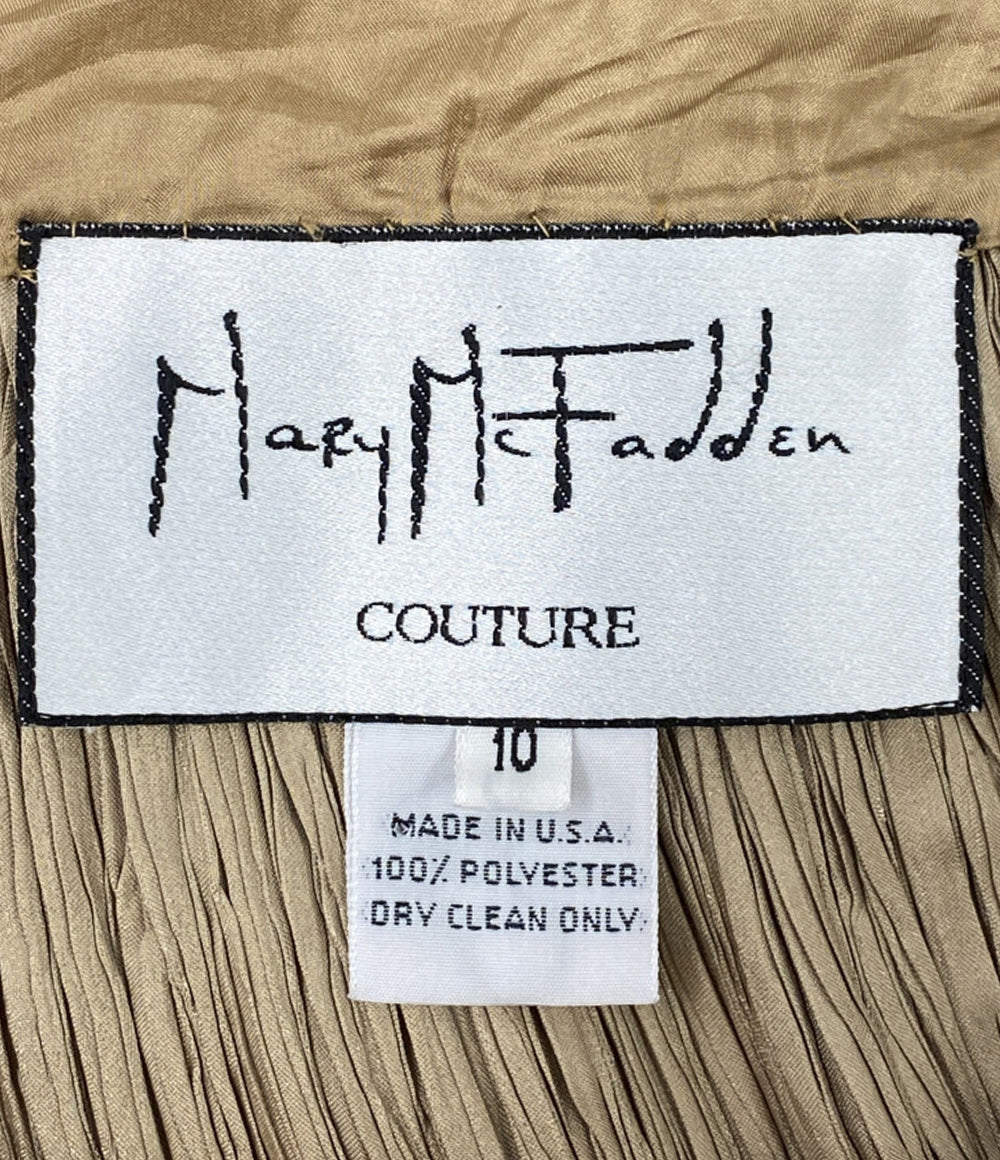 メアリー マクファデン プリーツスカート ゴールド レディース SIZE 10 MaryMcFadden