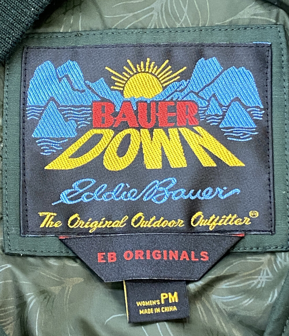 Eddie Bauer ダウンジャケット 復刻 スカイライナー グリーン BAUER DOWN レディース SIZE M エディー・バウアー