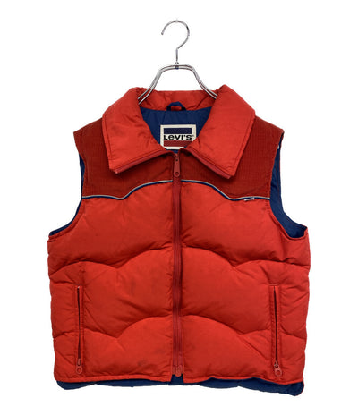 リーバイス ダウンベスト 古着 70s USA製 RED メンズ SIZE - LEVI'S