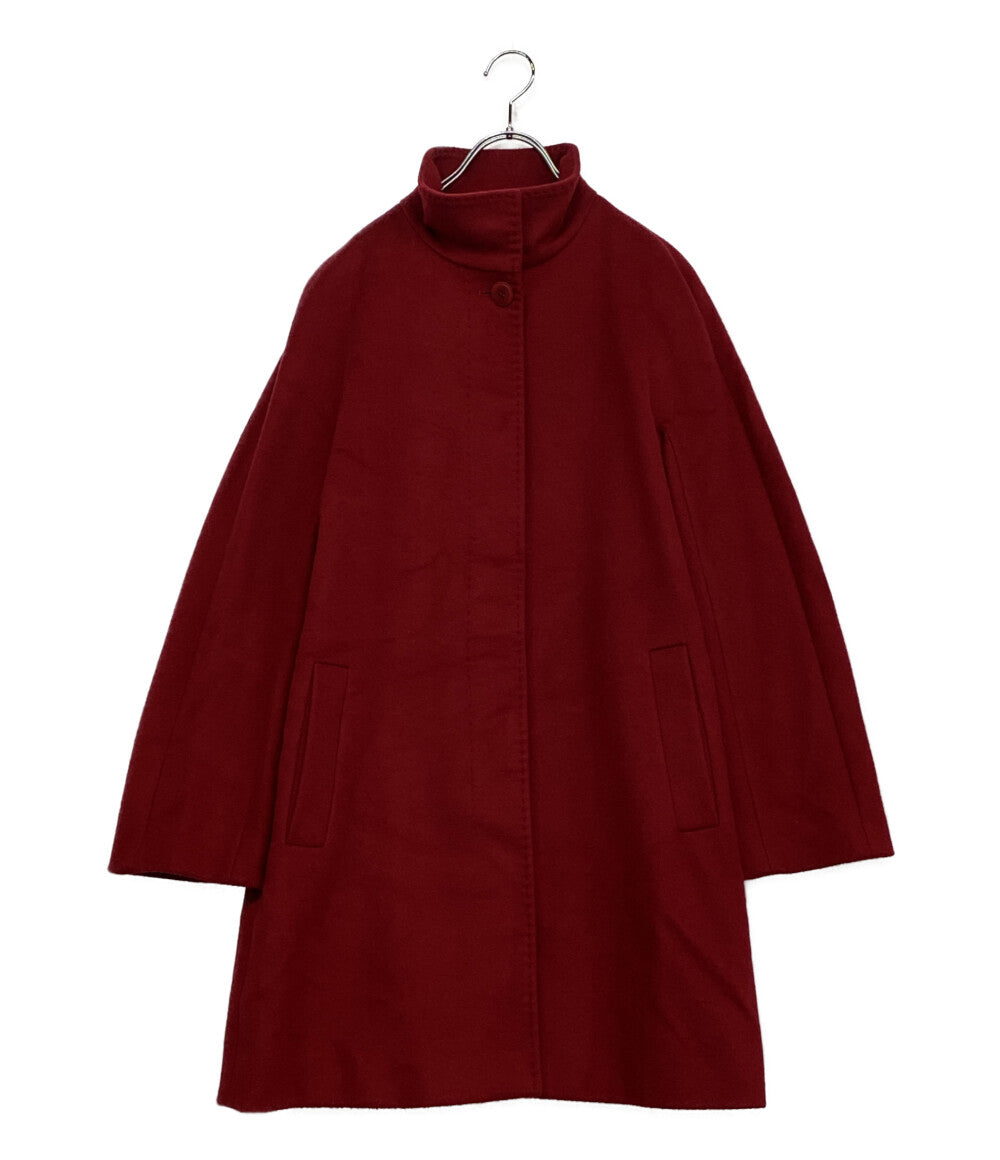 マックスマーラ レッド ウールコート レディース SIZE 42 MAX MARA