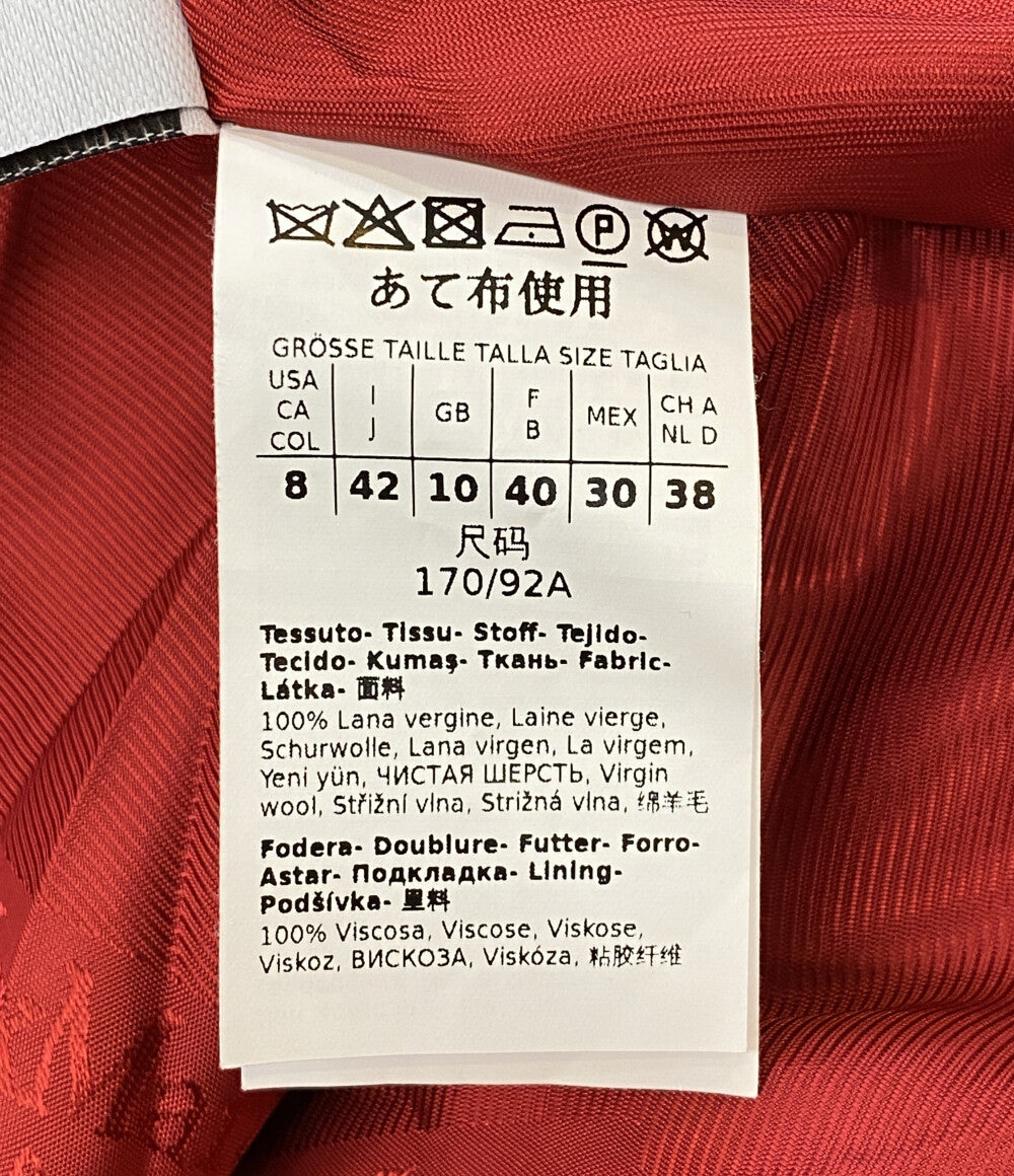 マックスマーラ レッド ウールコート レディース SIZE 42 MAX MARA