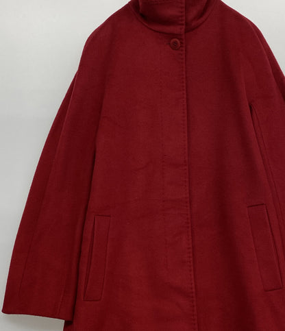 マックスマーラ レッド ウールコート レディース SIZE 42 MAX MARA