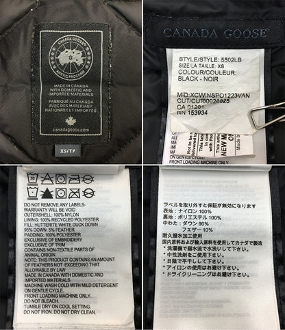 CANADA GOOSE ダウンコート ブラック レディース SIZE XS カナダグース