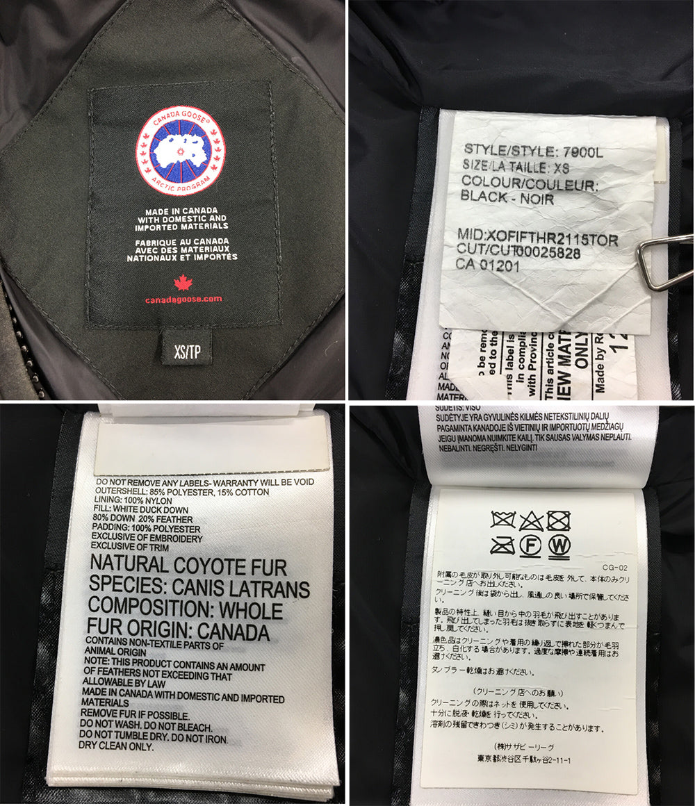 CANADA GOOSE ダウンジャケット 7900L レディース SIZE XS カナダグース