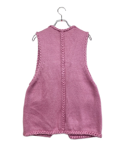 BLAMINK ブラミンク シルクニットベスト ピンク レディース SIZE 38