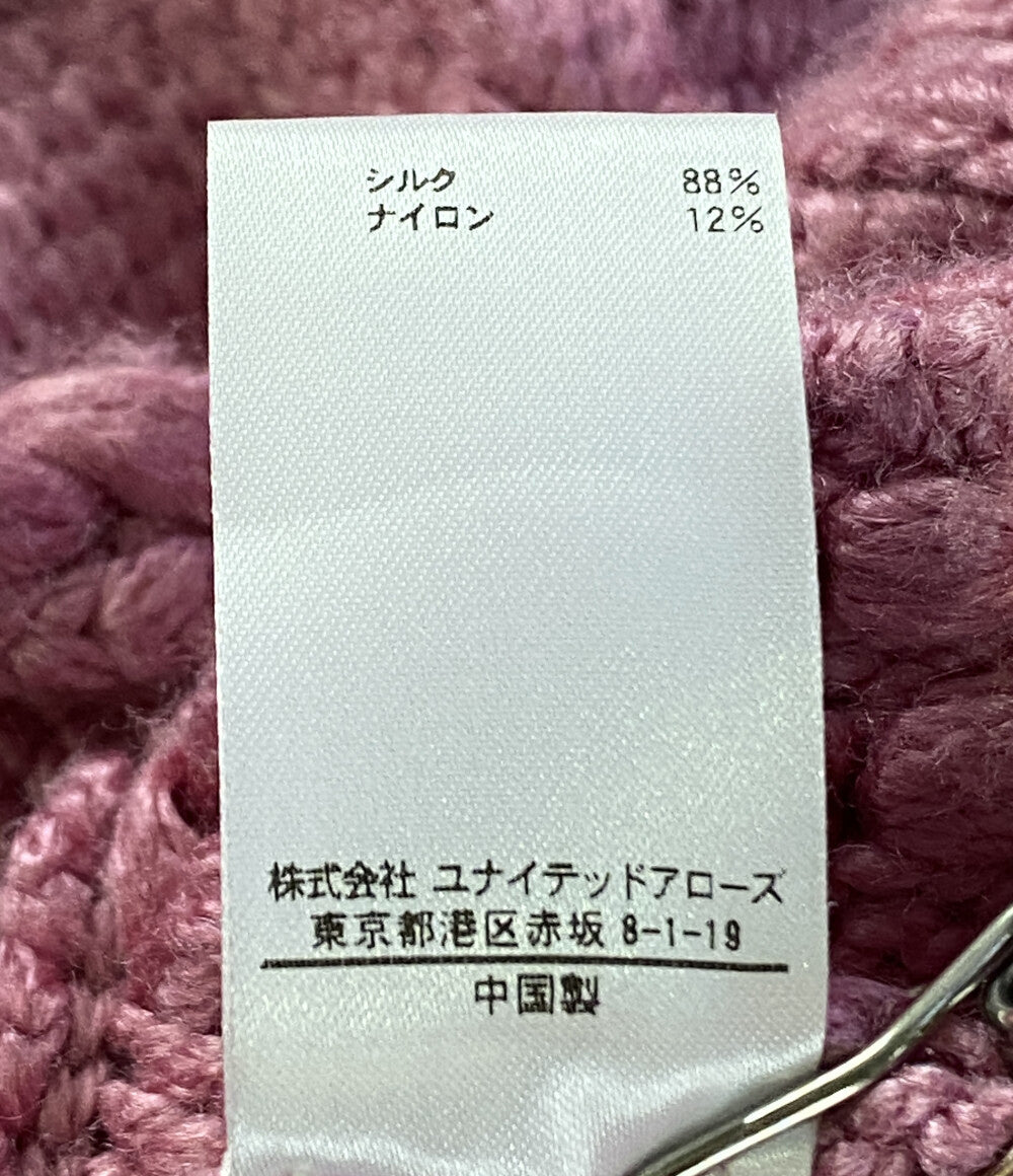 BLAMINK ブラミンク シルクニットベスト ピンク レディース SIZE 38