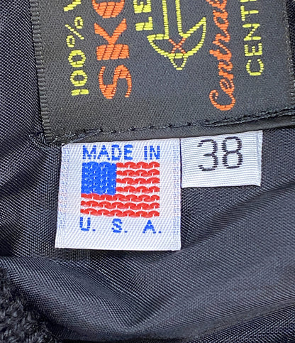 skookun スタジャン ブラック ハーフジップ アメリカ製 メンズ SIZE 38 スクーカム