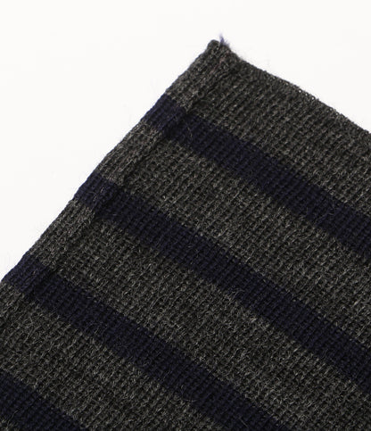 saint james マフラー ネイビー×グレー メンズ セントジェームス