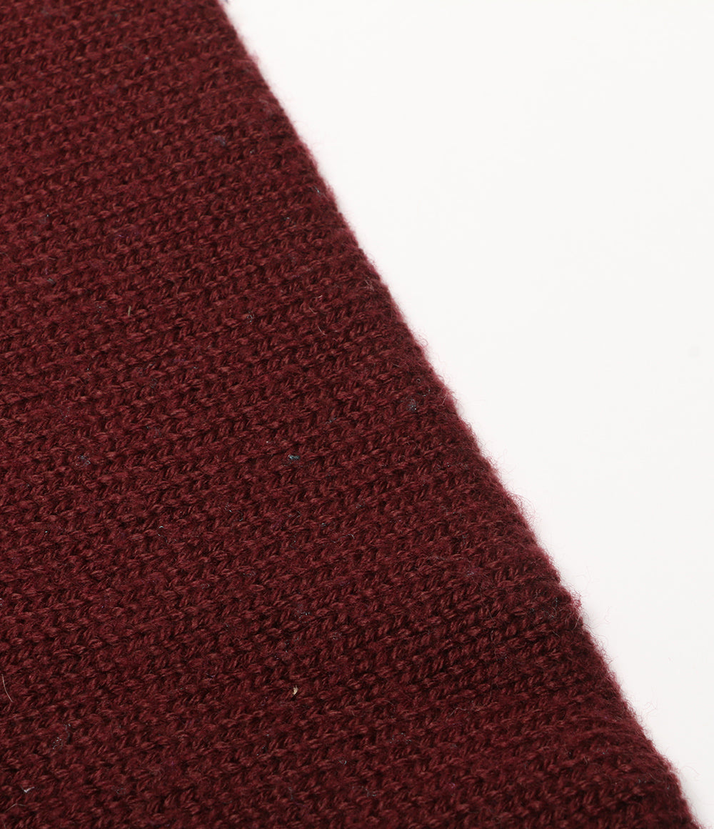 ドロールドムッシュ ストール バイカラー ロゴ メリノ混 メンズ Drole de Monsieur