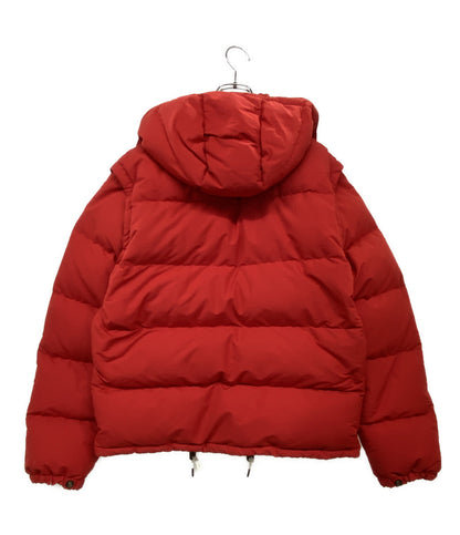 POLO RALPH LAUREN ダウンジャケット フーディ RED ３WAY メンズ SIZE M ポロ・ラルフローレン