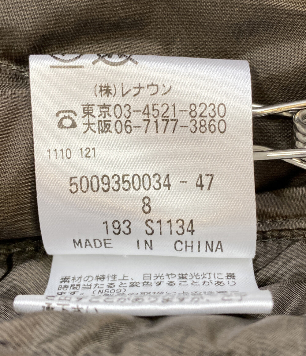 Aquascutum ダウンコート フーデッドスタンドカラーダウン カーキ 5009350034-47 レディース SIZE 8 アクアスキュータム